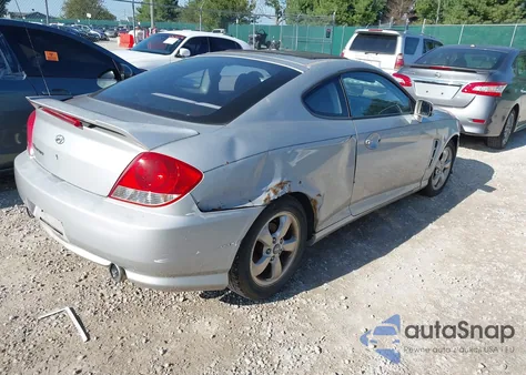 2006 Hyundai Tiburon Gs from USA, damaged, VIN KMHHM65D66U222450
